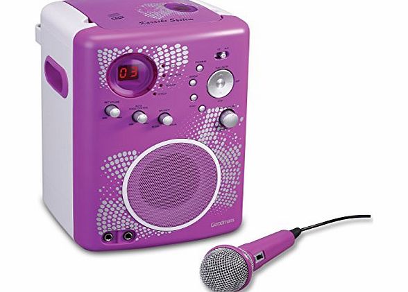 Goodmans XXB4CDGXP Karaoke Machine - Purple