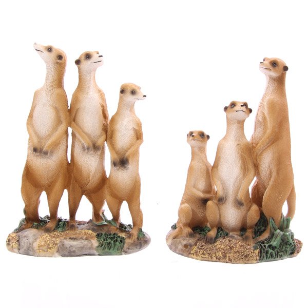 Realistic Meerkat Group, 15cm - 15.5cm