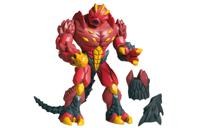 gormiti Lords of the Nature Return 12cm Articulated Figures - Magmion - The Magma Lord