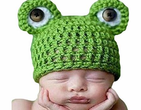 Gosford Lovely Baby Girls Boy Newborn Knit Crochet Frog Infant Hat Photo Prop Outfit