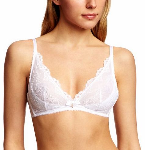 Superboost Lace Non-Wired Plunge Womens Bra White 32C