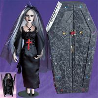 Gothic Doll and Coffin Box