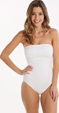 Gottex, 1295[^]266833 Diamond In The Rough Bandeau One Piece - White