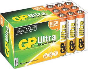 GP Batteries, 1228[^]5088G AAA Batteries 24 Pack 5088G