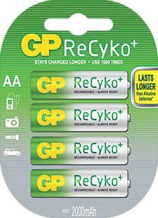 GP Batteries, 1228[^]8346G ReCyko  Rechargeable Batteries AA