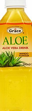 Grace Aloe Vera Drink Mango Flavour 500 ml (Pack of 12)