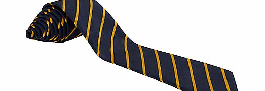 Gracefield School Unisex Tie, Navy/Gold