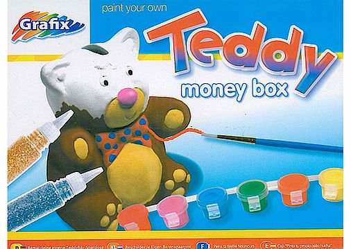 Paint Your Own Teddy Money Box