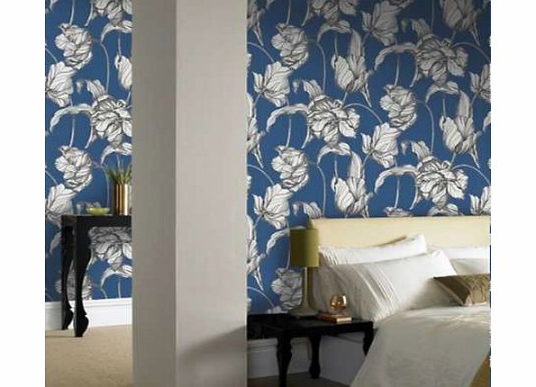  Brown Harlem Tulip Wallcovering By
