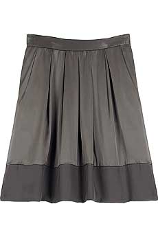 Silk charmeuse skirt
