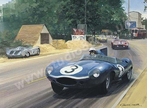 1957 Le Mans - Ron Flockhart Print