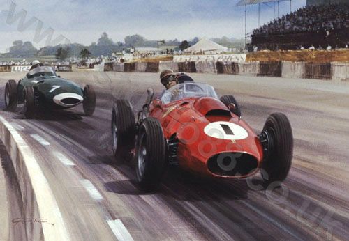 1958 British Grand Prix - Peter Collins Print