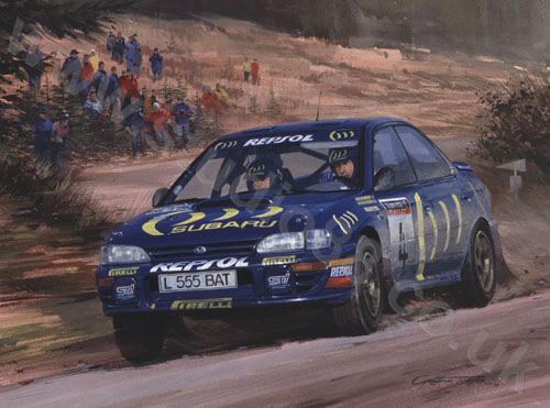 Graham Turner Rally Champion - Colin McRae Print
