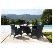 Rattan Effect Chairs, 4 pack