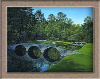 Grandison Galleries AUGUSTA - 12TH HOLE HARDWOOD FRAME/MOUNT