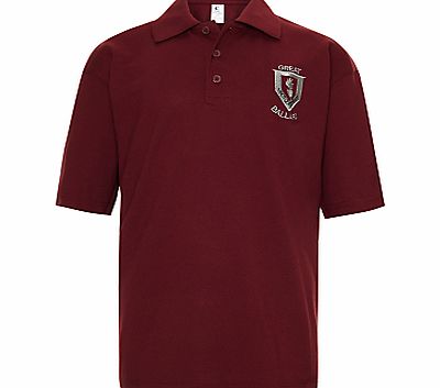 Great Ballard School Unisex Polo Shirt, Maroon