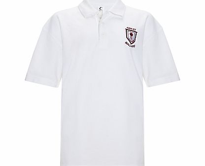 Great Ballard School Unisex Polo Shirt, White