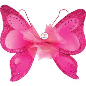Pink Poppy Fairy Queen Sequin Wings Hot Pink