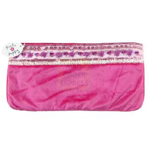 Great Gizmos Pink Poppy Hot Pink Velour Pouch
