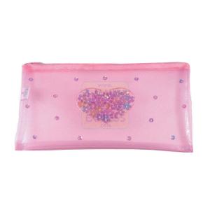 Great Gizmos Pink Poppy Pale Pink Sequin Heart Pouch