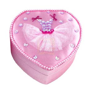 Great Gizmos Pink Poppy Pale Pink Tutu Heart Box