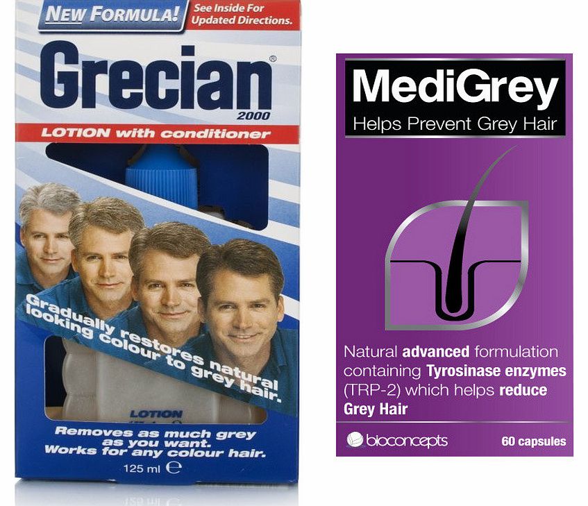 MediGrey Hair Formula & Grecian 2000 Lotion