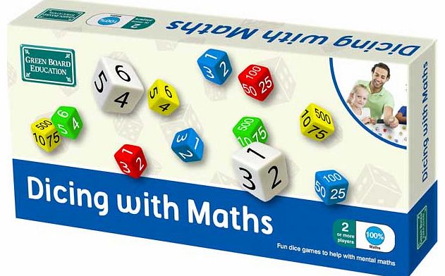 Green Board Games Dicing with Maths Game