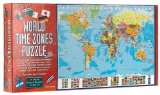 Green Board Games World Time Zone Puzzle 140pcs