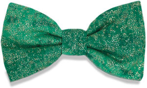 Green Glitter Sparkle Bow Tie