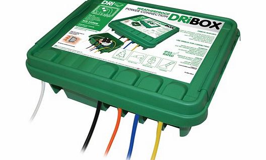 Greenbrook DB330G ``DriBox`` Weatherproof Outdoor Power Housing Connection/ Junction Box. Ideal for: Outdoor Heaters, Pressure Washers, Strimmers, Lawn Mowers, Hedge Cutters, Outdoor Lighting etc
