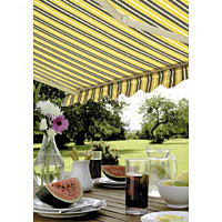 Easy Fit Patio Awning Yellow / Grey 2.5m