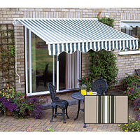Patio Awning Green / Beige 3.5m