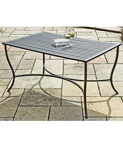 Provence Garden Dining Table - Steel