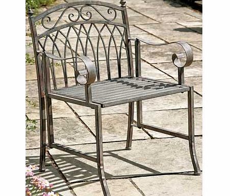 Greenhurst Versailles Garden Chair - Grey