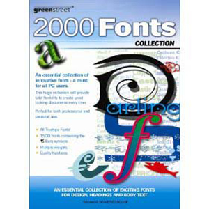 Greenstreet 2000 Fonts, All the fonts you`l ever need.