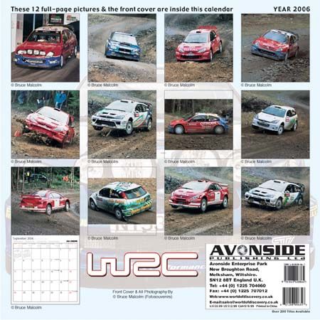 Greeting Cards and Calendars 2006 World Rally Championship Calendar