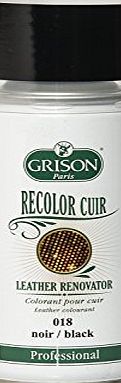 Grison Leather Colour Restorer/ Renovator vinyl Spray/Sofa/Shoes/Seats/Handbags (Black)