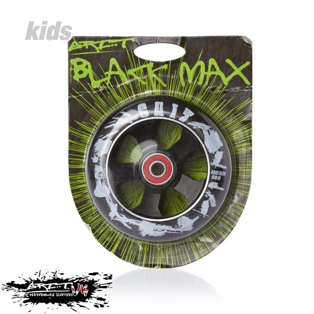 Grit Black Max Spoke Drilled Scooter Wheel - Black