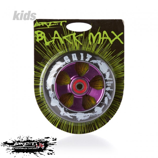 Black Max Spoke Drilled Scooter Wheel -