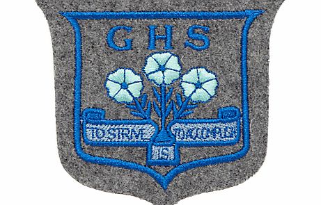 Grittleton House School Blazer Badge, Grey/Blue