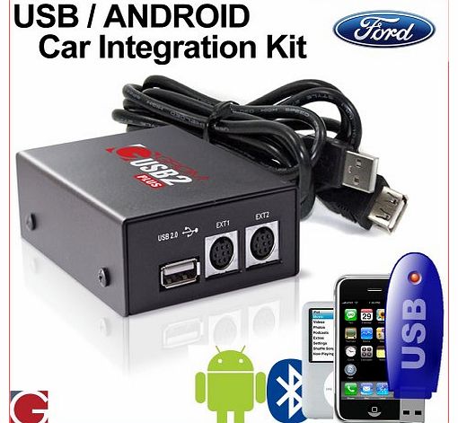 Grom Audio  USB MP3/Android car stereo integration kit for Ford Mondeo Transit C-Max S-Max Focus
