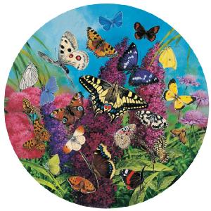 Grovely Jigsaws James Hamilton Grovely Puzzles Butterflies Of Europe 500 Circular Piece Jigsaw Puzzle