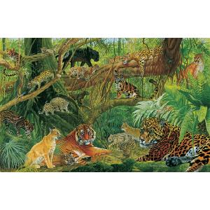 Grovely Jigsaws James Hamilton Grovely Puzzles Rainforest Cats 1000 Piece Jigsaw Puzzle