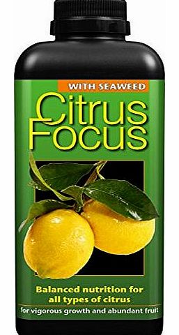 Growth Technology Ltd Citrus Focus Balanced Concentrated Liquid Fertiliser 1 Litre