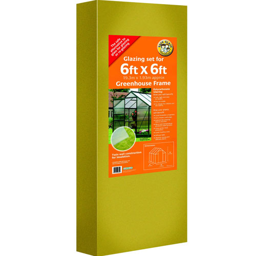 Guardman Gardman 6`x 6`Greenhouse Glazing Set