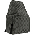 Gucci Black Signature Fabric Backpack
