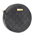 Gucci Leather and Canvas Round Purse Handbag