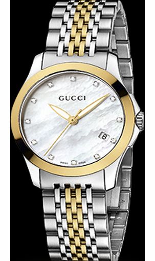 Gucci YA126513 Timeless Bi-Colour Ladies Watch