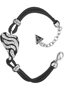Alloy Black And Crystal Cord Bracelet