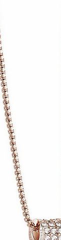 Guess G Rounds Necklace Rose Gold Plated UBN21591